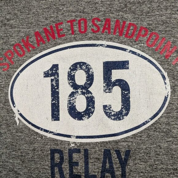 Spokane To Sandpoint Men's Gray Long Sleeve Running/Performance Shirt 2XL - Picture 4 of 6